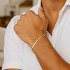 14k Yellow Gold Super Flex Herringbone Bracelet (1.50 mm), view 6