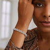 Sterling Silver Rolo Link Bracelet, view 4