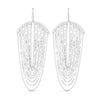 Sterling Silver Multi Strand Chain Drop Chandelier Earrings