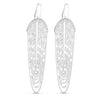 Sterling Silver Multi Strand Chain Drop Chandelier Earrings