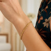 Silk Rope Chain Bracelet in 14k Yellow Gold (3.00 mm), view 3