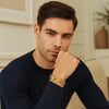 14k Yellow Gold High Polish Lite Puffed Mariner Link Bracelet (16.00 mm), view 4