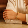 14k Yellow Gold High Polish Lite Puffed Mariner Link Bracelet (16.00 mm), view 5