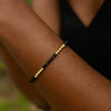 14K Yellow Gold And Onyx Pallina Bead Bracelet (3.00 mm), view 4