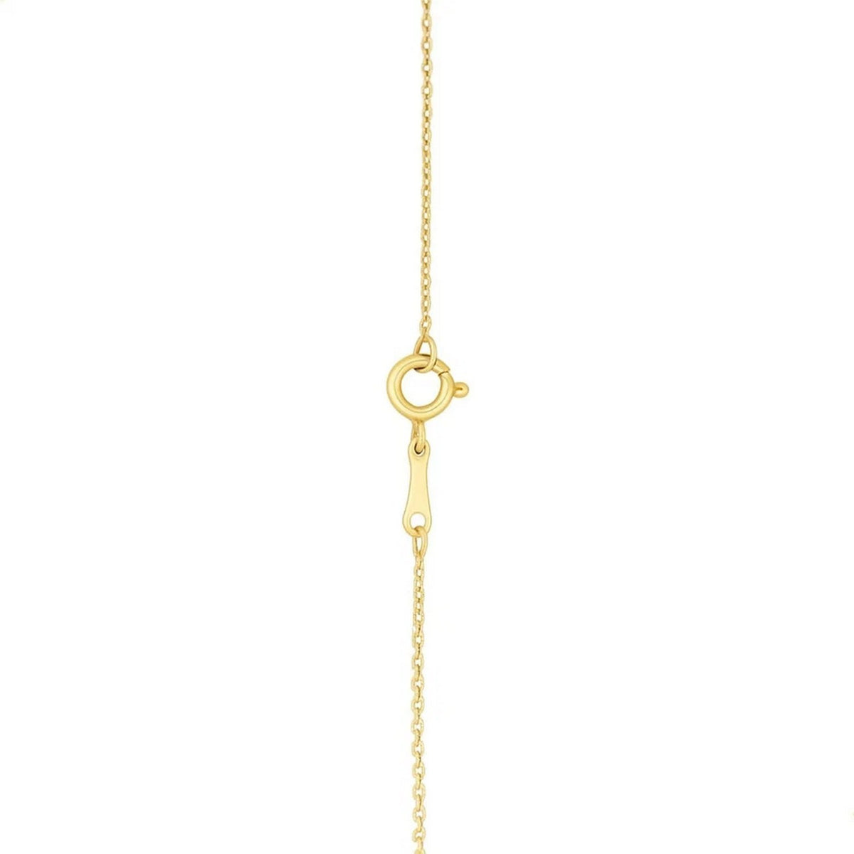 14K Yellow Gold MOP Evil Eye Necklace, view 5