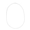 Sterling Silver Rhodium Plated Petite Alternating Paperclip Chain (3.15 mm), view 2