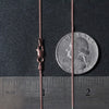 14k Rose Gold Round Wheat Chain (1.00 mm)