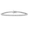 Sterling Silver Rhodium Plated CZ Tennis Bracelet (3.30 mm), view 2