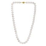 Pearl Necklace with Ball Clasp in 14K Yellow Gold, view 2