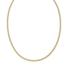 Sterling Silver with Gold Plated Ice Barrel Chain (3.80 mm), view 4