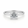 2 Carat Cushion Lab Grown IGI G/VS1 Diamond Solitaire Ring in 14K White Gold