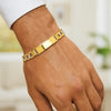 14k Yellow Gold Pave Curb ID Bracelet (11.00 mm), view 2