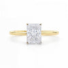 2 Carat Radiant Lab Grown IGI G/VS1 Diamond Solitaire Ring in 14K Yellow Gold
