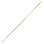 14K Yellow Gold Virgin Mary Bracelet