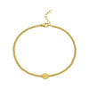 14K Yellow Gold Virgin Mary Bracelet, view 2