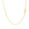 14k Yellow Gold Round Cable Link Chain (1.1 mm)