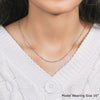 18k White Gold Diamond Cut Cable Link Chain (1.40 mm)