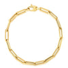 10K Yellow Gold Lite Paperclip Bracelet (4.20 mm), view 2