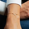 Adjustable Horseshoe Draw String Bracelet in 14K Yellow Gold, view 2