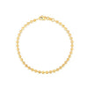 Moon Cut Bead Chain Bracelet in 14k Yellow Gold (3.00 mm), view 3
