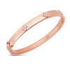 14k Rose Gold Trilogy Diamond Bangle (5.40 mm), view 2