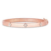 14k Rose Gold Trilogy Diamond Bangle (5.40 mm), view 3