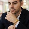 14k Yellow Gold 8 inch Mens Curb Chain Bracelet (8.00 mm), view 3