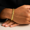 14k Yellow Gold 8 inch Mens Curb Chain Bracelet (8.00 mm), view 6