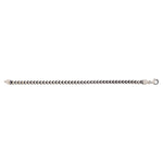 Sterling Silver Gunmetal Finish Franco Link Bracelet (4.60 mm), view 2
