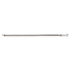 Sterling Silver Gunmetal Finish Franco Link Bracelet (4.60 mm), view 2