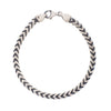 Sterling Silver Gunmetal Finish Franco Link Bracelet (4.60 mm), view 3