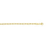 Sterling Silver Yellow Gold Plated Round Link Paperclip Chain (5.20 mm), view 4