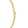 Sterling Silver Yellow Gold Plated Round Link Paperclip Chain (5.20 mm), view 5