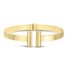 14k Yellow Gold High Polish Bar Cuff Bangle (6.00 mm), view 2