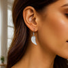 Sterling Silver Textured Angel Wing Earrings