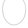 Sterling Silver Rhodium Plated Octagonal Snake Chain (2.40 mm), view 2