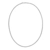 Sterling Silver Rhodium Plated Octagonal Snake Chain (2.40 mm), view 3