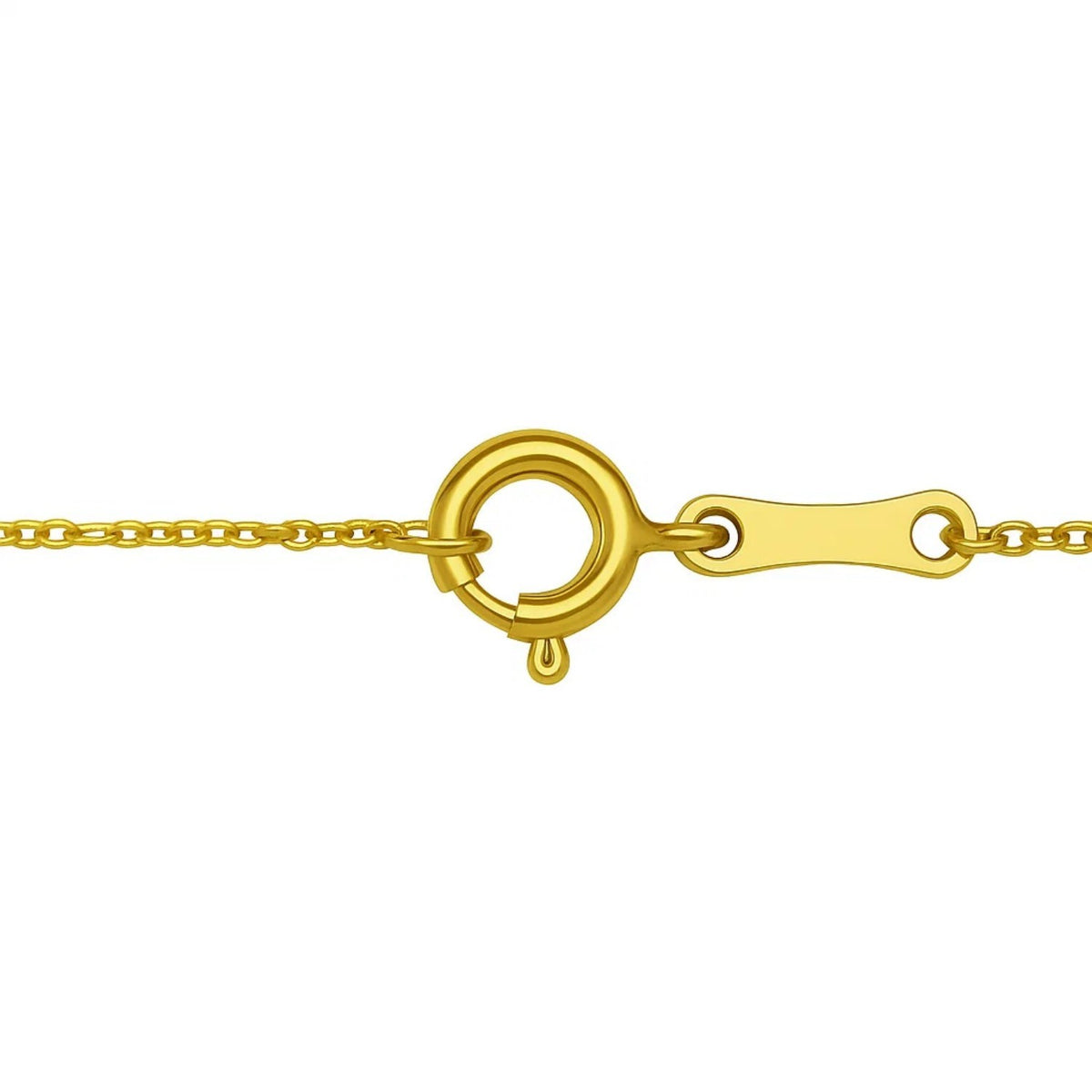 Open Heart and Pearl Necklace in 14K Yellow Gold, view 6