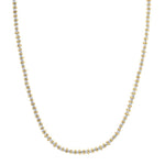 Two Tone Pallina Bead Necklace in 14K Gold, view 2
