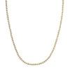 Two Tone Pallina Bead Necklace in 14K Gold, view 2