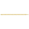 10K Yellow Gold Diamond Cut Square Link Bracelet, view 2