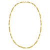 14K Yellow Gold Five And One Paperclip Link Chain Necklace, view 2