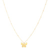 14K Yellow Gold Papillon Butterfly Necklace