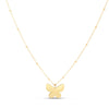 14K Yellow Gold Papillon Butterfly Necklace, view 4