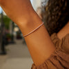 14K Rose Gold Diamond Cut Stack Bangle Bracelet (1.80 mm), view 4