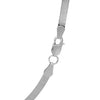 Sterling Silver Rhodium Plated Herringbone Chain (3.30 mm), view 3