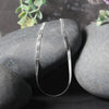Sterling Silver Rhodium Plated Herringbone Chain (3.30 mm), view 4