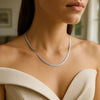 Sterling Silver Rhodium Plated Herringbone Chain (3.30 mm), view 7
