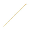 Two Tone Bar and Bead Bracelet in 14K Gold (1.70 mm)