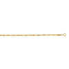 10k Yellow Gold Singapore Anklet 2.2mm, view 2